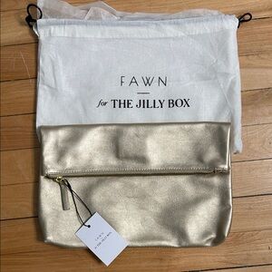 Fawn Design x Jillian Harris Gold Clutch